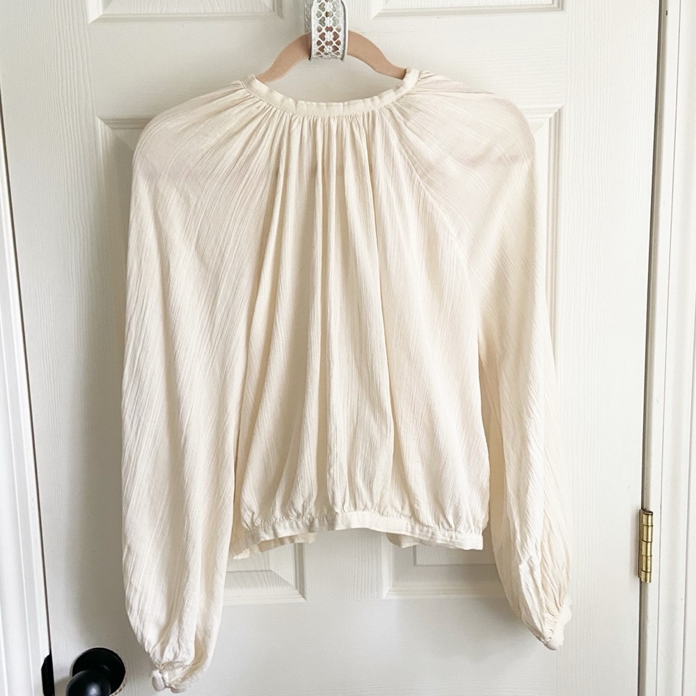 H&M Covered Button Blouse